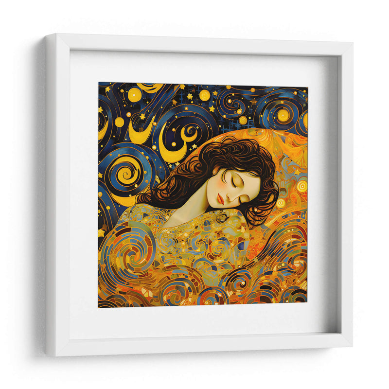 Noche estrellada sobre mujer- Vincent Van Gogh - Coloratura | Cuadro decorativo de Canvas Lab