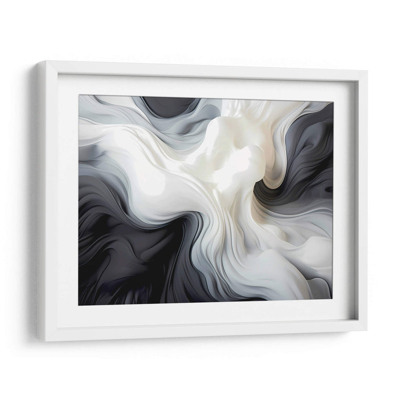 Fluye - Blanco y Negro - 11 - DeLaVegaGaming | Cuadro decorativo de Canvas Lab