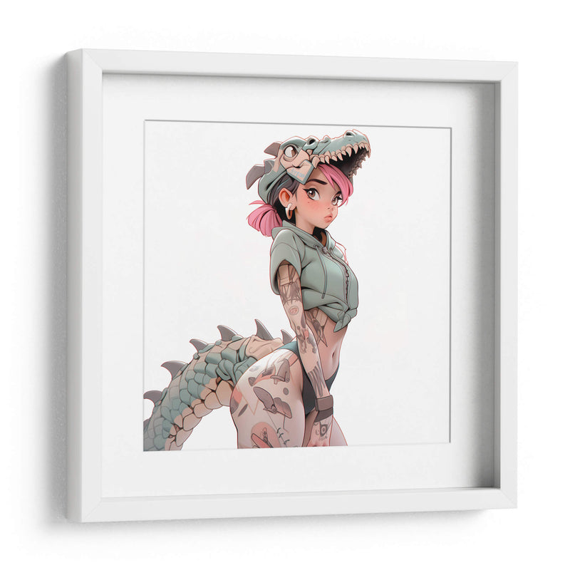 DinoGurl - DeLaVegaGaming | Cuadro decorativo de Canvas Lab