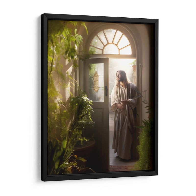 Jesús a la puerta - Cristianos de la Biblia | Cuadro decorativo de Canvas Lab