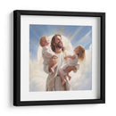 Jesús con dos niños hermanos - Cristianos de la Biblia | Cuadro decorativo de Canvas Lab