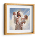 Jesús con dos niños hermanos - Cristianos de la Biblia | Cuadro decorativo de Canvas Lab
