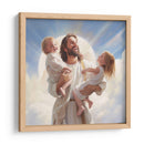 Jesús con dos niños hermanos - Cristianos de la Biblia | Cuadro decorativo de Canvas Lab