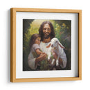 Jesús con niño y cordero - Cristianos de la Biblia | Cuadro decorativo de Canvas Lab