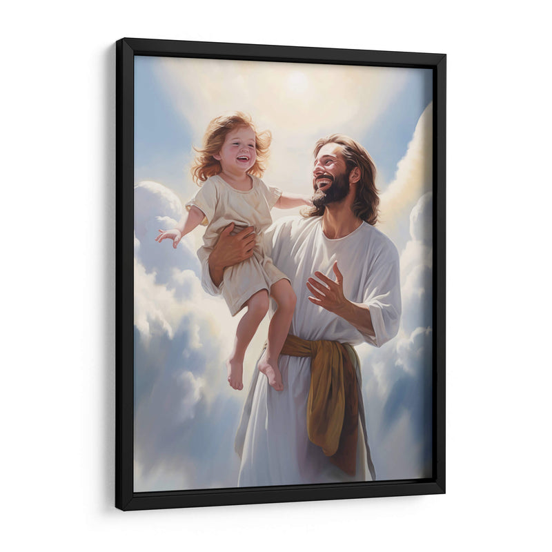 Jesús con niño - Cristianos de la Biblia | Cuadro decorativo de Canvas Lab
