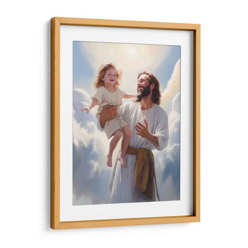 Jesús con niño - Cristianos de la Biblia | Cuadro decorativo de Canvas Lab
