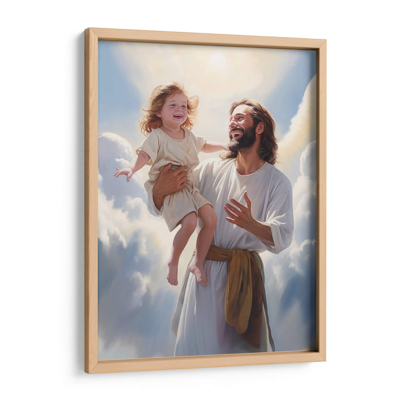 Jesús con niño - Cristianos de la Biblia | Cuadro decorativo de Canvas Lab