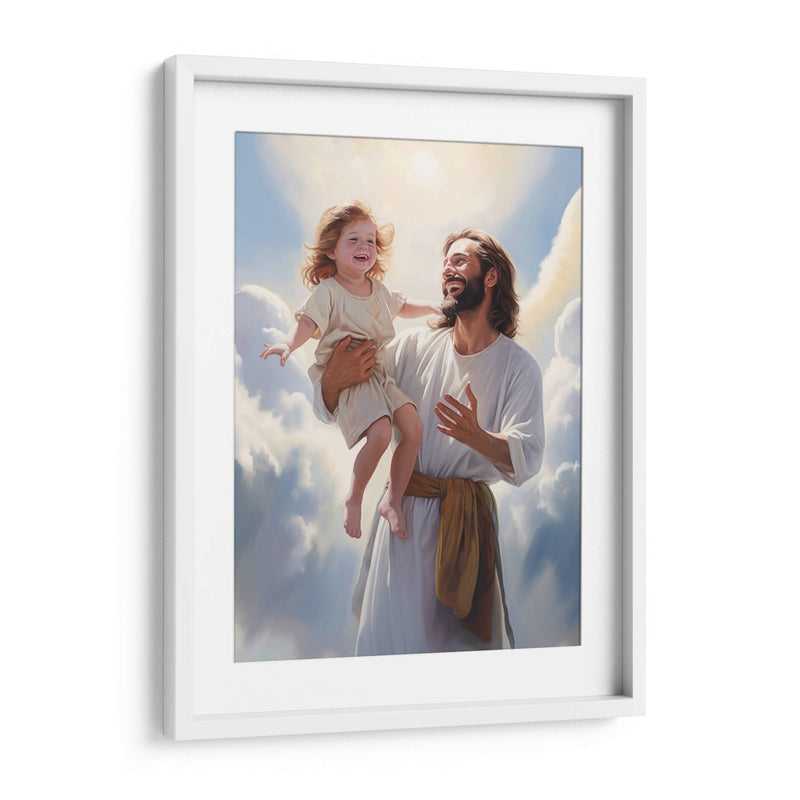 Jesús con niño - Cristianos de la Biblia | Cuadro decorativo de Canvas Lab