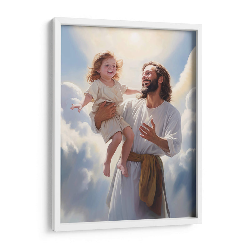 Jesús con niño - Cristianos de la Biblia | Cuadro decorativo de Canvas Lab