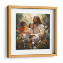 Jesús con niños en el cielo - Cristianos de la Biblia | Cuadro decorativo de Canvas Lab