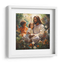 Jesús con niños en el cielo - Cristianos de la Biblia | Cuadro decorativo de Canvas Lab