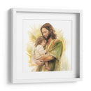 Jesús de acuarela 2 - Cristianos de la Biblia | Cuadro decorativo de Canvas Lab