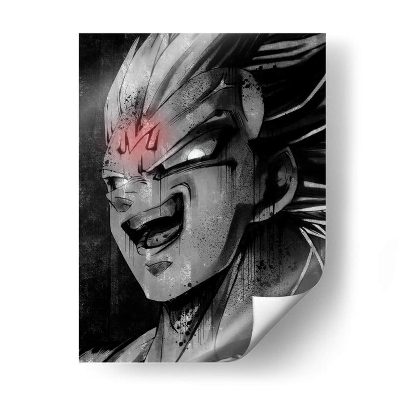 Vegeta Drip - Dry Ink | Cuadro decorativo de Canvas Lab