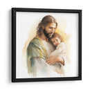 Jesús de acuarela 3 - Cristianos de la Biblia | Cuadro decorativo de Canvas Lab