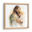 Jesús de acuarela 3 - Cristianos de la Biblia | Cuadro decorativo de Canvas Lab