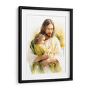 Jesús de acuarela - Cristianos de la Biblia | Cuadro decorativo de Canvas Lab