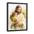 Jesús de acuarela - Cristianos de la Biblia | Cuadro decorativo de Canvas Lab