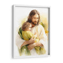 Jesús de acuarela - Cristianos de la Biblia | Cuadro decorativo de Canvas Lab