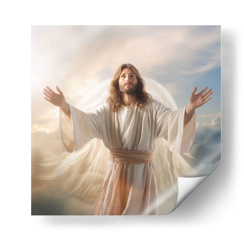 Jesús en el cielo - Cristianos de la Biblia | Cuadro decorativo de Canvas Lab