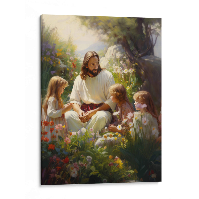 Jesús en la nueva tierra - Cristianos de la Biblia | Cuadro decorativo de Canvas Lab