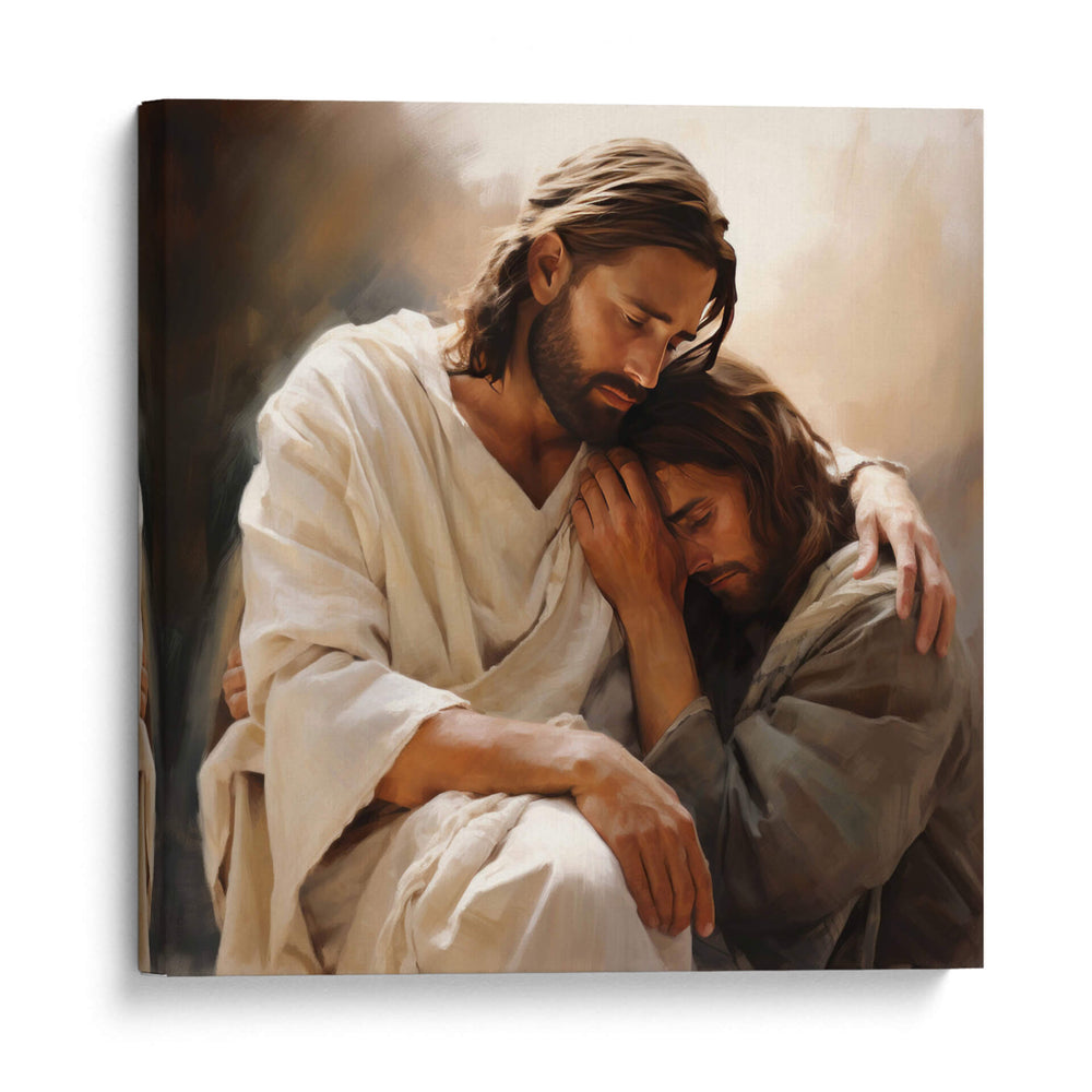 Jesús está conmigo - Cristianos de la Biblia | Cuadro decorativo de Canvas Lab