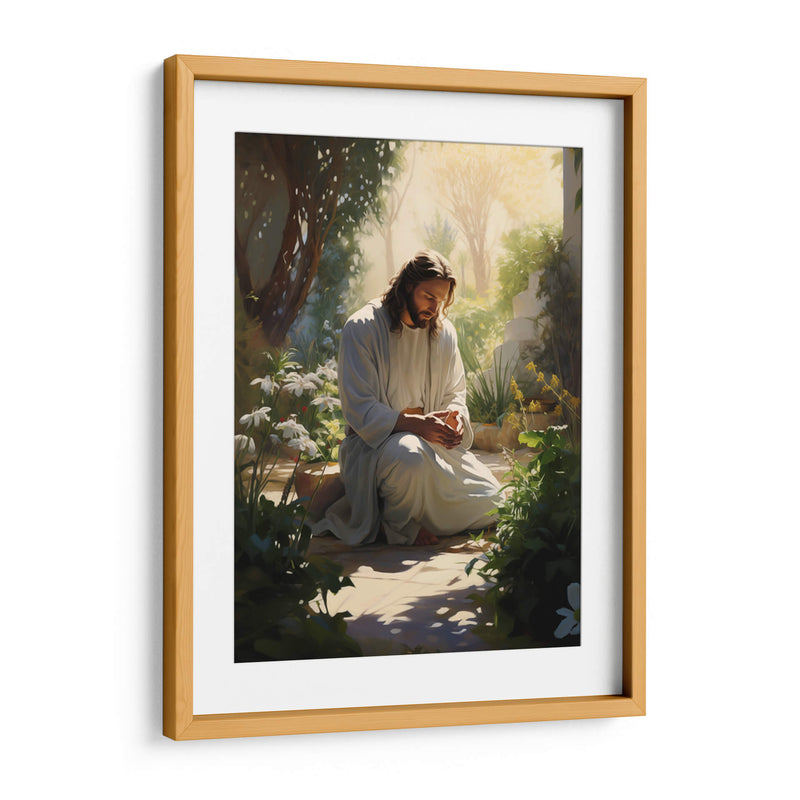 Jesús orando - Cristianos de la Biblia | Cuadro decorativo de Canvas Lab