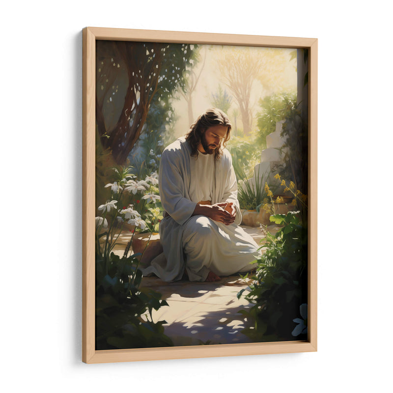 Jesús orando - Cristianos de la Biblia | Cuadro decorativo de Canvas Lab