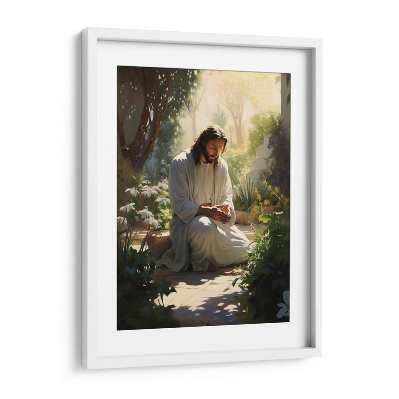 Jesús orando - Cristianos de la Biblia | Cuadro decorativo de Canvas Lab