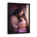 Jesús y la niña - Cristianos de la Biblia | Cuadro decorativo de Canvas Lab