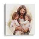 Jesús y las gemelas 2 - Cristianos de la Biblia | Cuadro decorativo de Canvas Lab