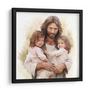 Jesús y las gemelas 2 - Cristianos de la Biblia | Cuadro decorativo de Canvas Lab