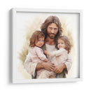 Jesús y las gemelas 2 - Cristianos de la Biblia | Cuadro decorativo de Canvas Lab