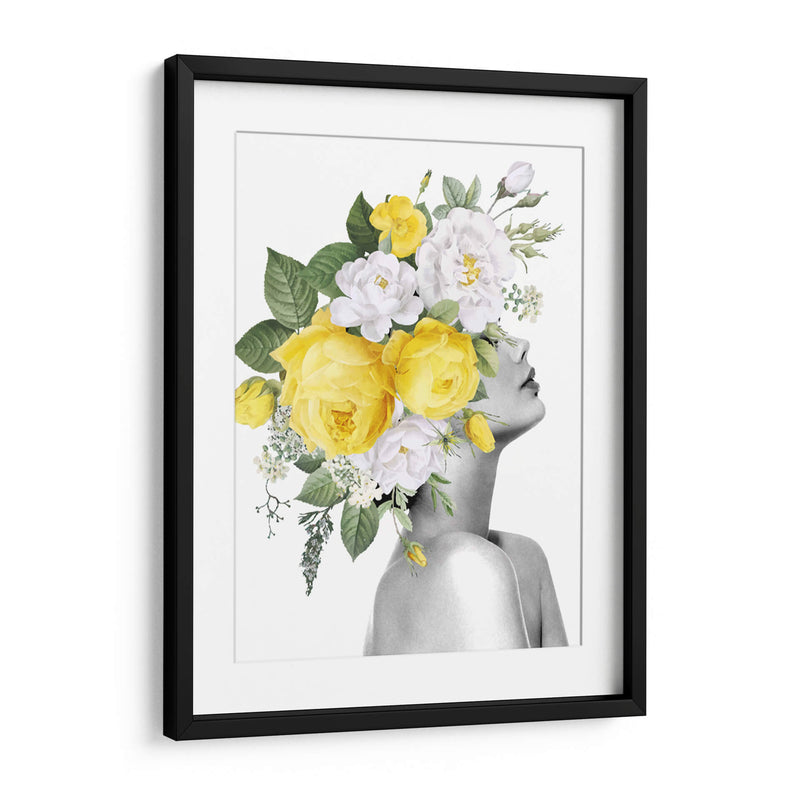 cabeza de flores izquierda - Nayeli Cabrera | Cuadro decorativo de Canvas Lab