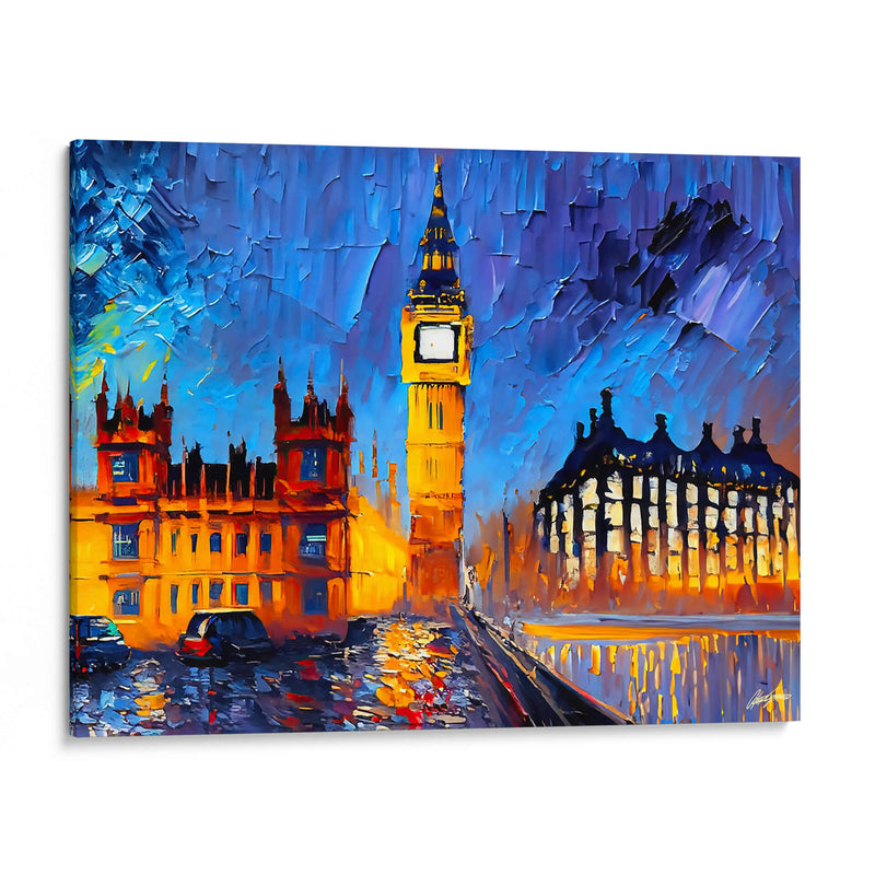 Big Ben Londres - Color Strokes | Cuadro decorativo de Canvas Lab