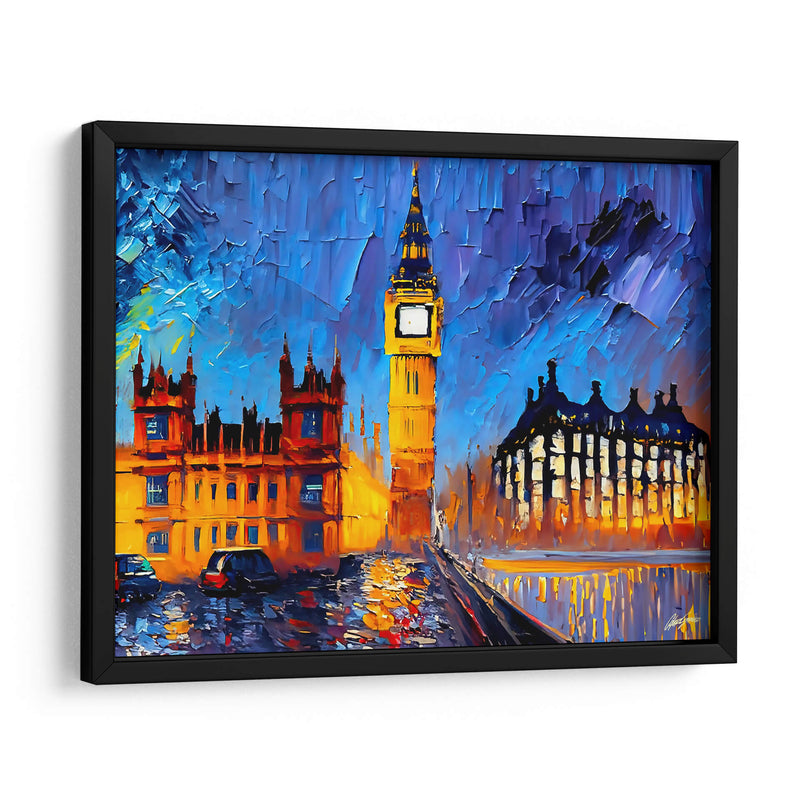 Big Ben Londres - Color Strokes | Cuadro decorativo de Canvas Lab