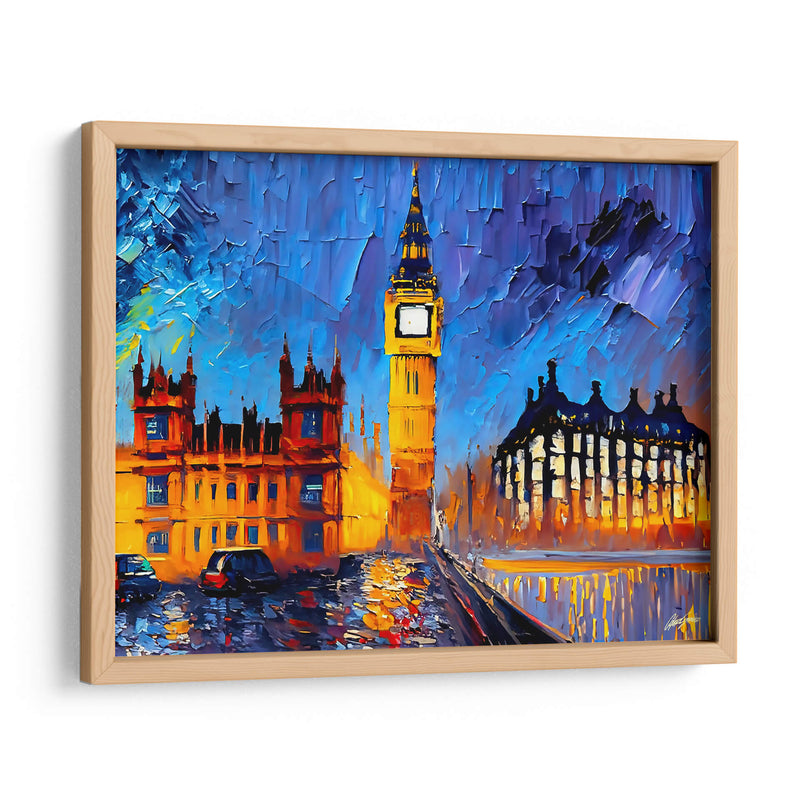 Big Ben Londres - Color Strokes | Cuadro decorativo de Canvas Lab