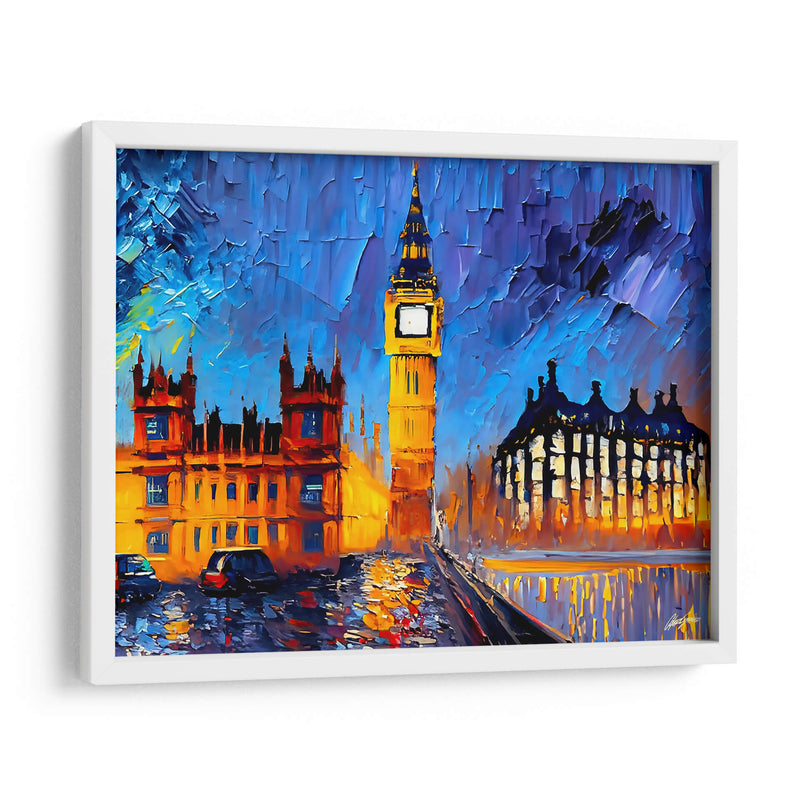 Big Ben Londres - Color Strokes | Cuadro decorativo de Canvas Lab