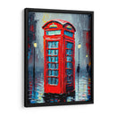 Cabina Roja Londres - Color Strokes | Cuadro decorativo de Canvas Lab