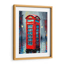 Cabina Roja Londres - Color Strokes | Cuadro decorativo de Canvas Lab