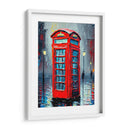 Cabina Roja Londres - Color Strokes | Cuadro decorativo de Canvas Lab