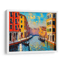 Canales de Venecia 2 - Color Strokes | Cuadro decorativo de Canvas Lab