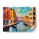Canales de Venecia 2 - Color Strokes | Cuadro decorativo de Canvas Lab