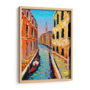 Canales de Venecia - Color Strokes | Cuadro decorativo de Canvas Lab