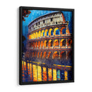Coliseo de Noche - Color Strokes | Cuadro decorativo de Canvas Lab