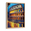 Coliseo de Noche - Color Strokes | Cuadro decorativo de Canvas Lab