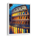 Coliseo de Noche - Color Strokes | Cuadro decorativo de Canvas Lab