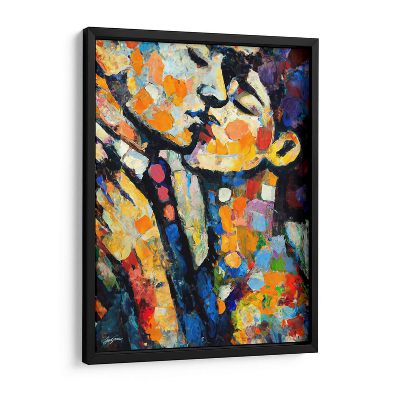 El Beso Colores - Color Strokes | Cuadro decorativo de Canvas Lab
