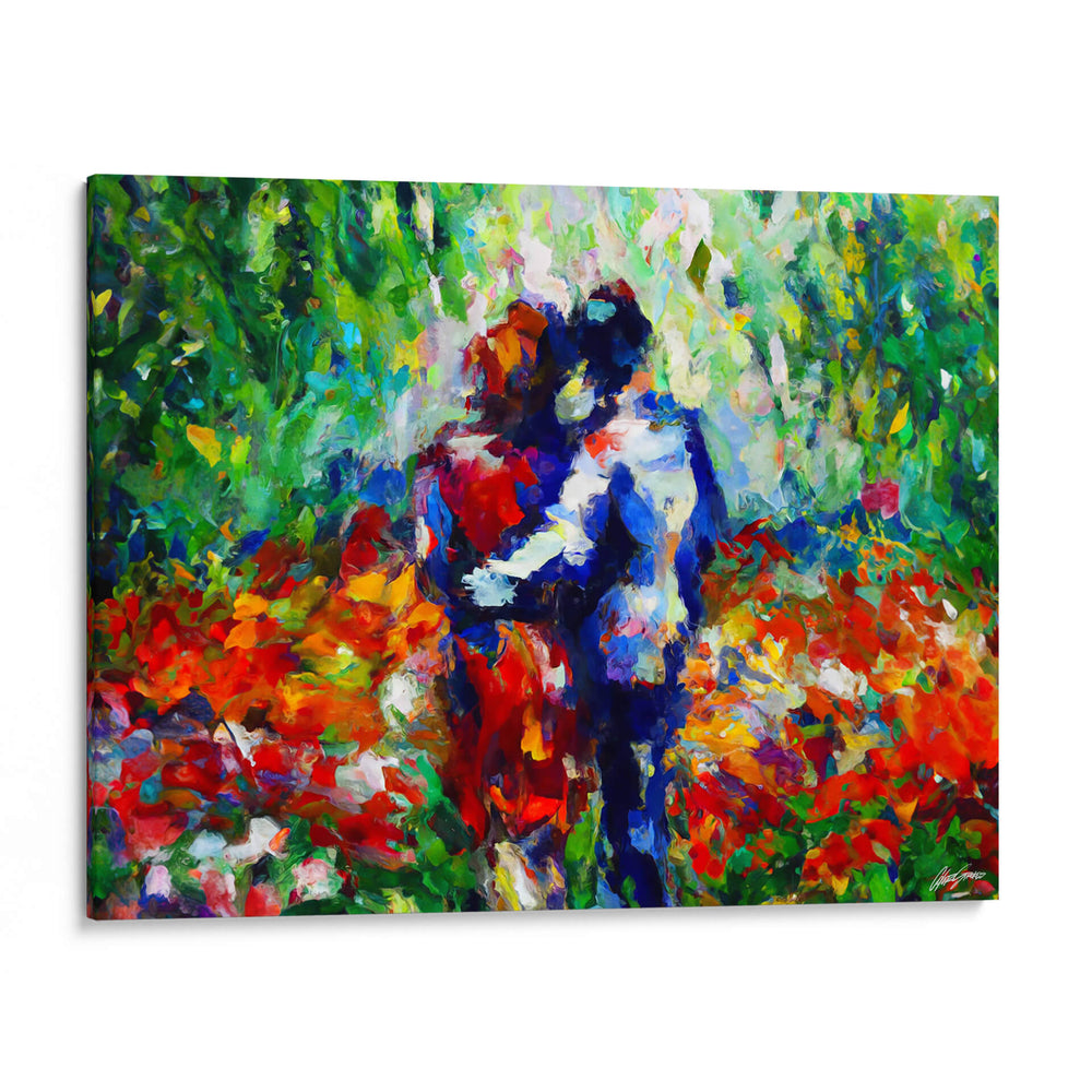 Lovers Road - Color Strokes | Cuadro decorativo de Canvas Lab
