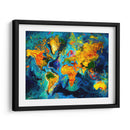 Mapa del Mundo - Color Stroke - Color Strokes | Cuadro decorativo de Canvas Lab