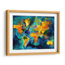 Mapa del Mundo - Color Stroke - Color Strokes | Cuadro decorativo de Canvas Lab